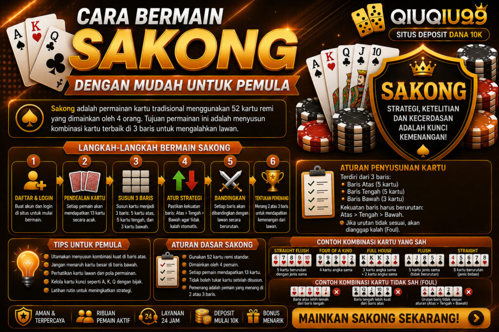 Cara Bermain Sakong dengan Mudah untuk Pemula