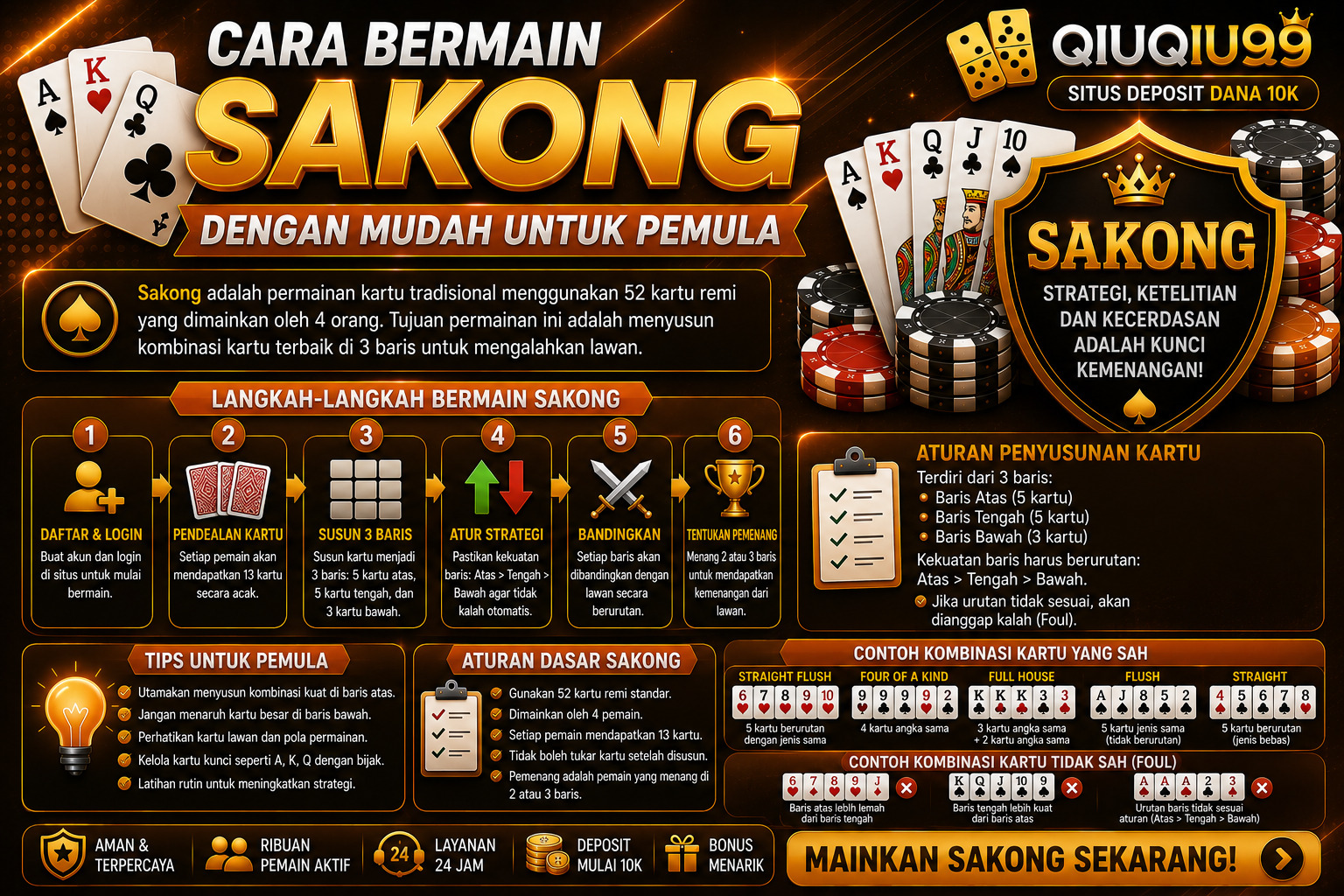 Cara Bermain Sakong dengan Mudah untuk Pemula