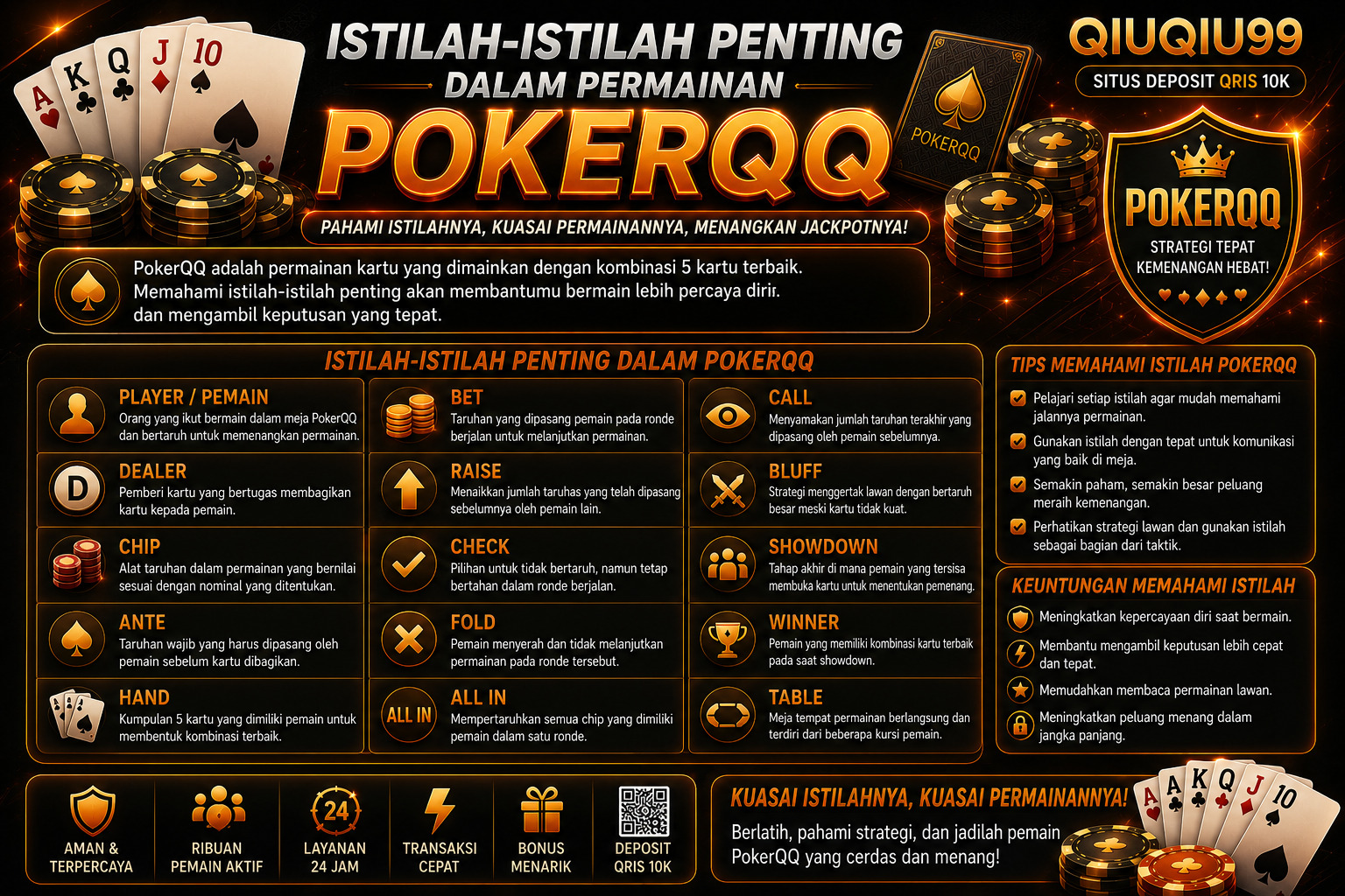 Istilah-Istilah Penting dalam Permainan PokerQQ