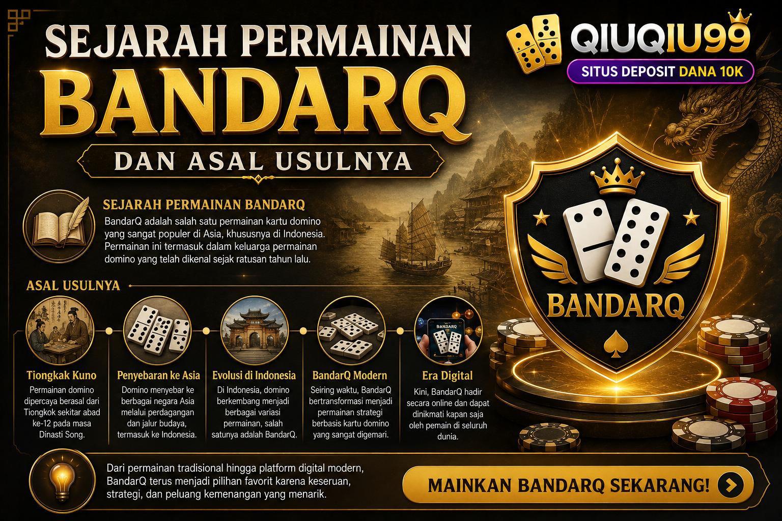 Sejarah Permainan BandarQ dan Asal Usulnya