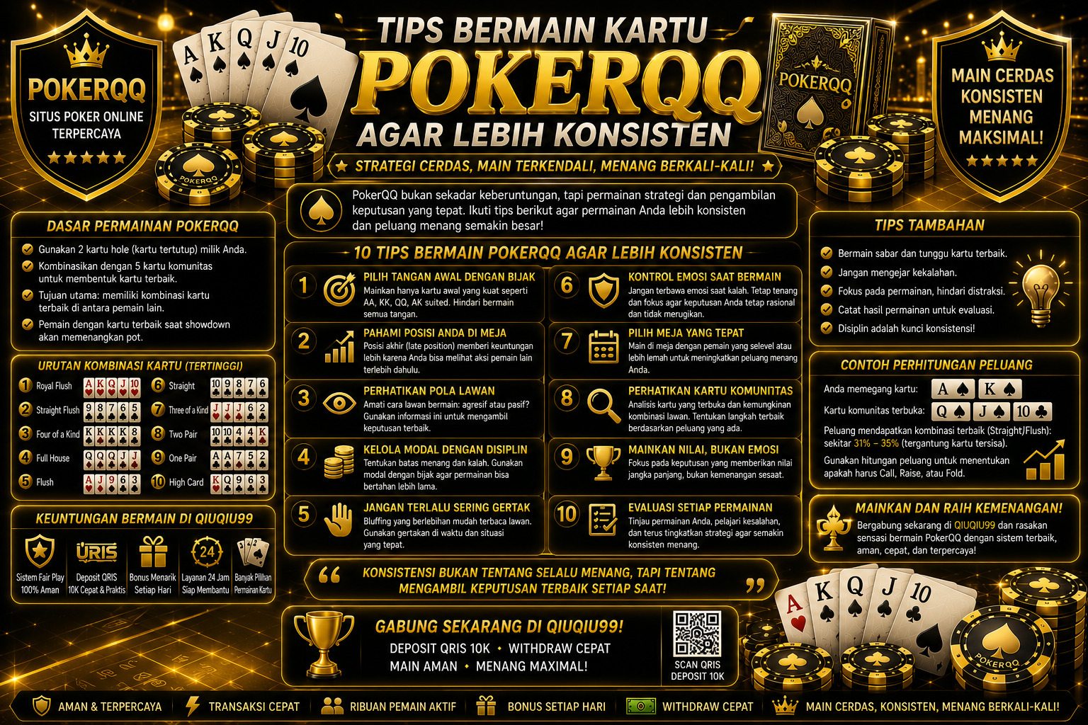 Tips Bermain Kartu PokerQQ agar Lebih Konsisten