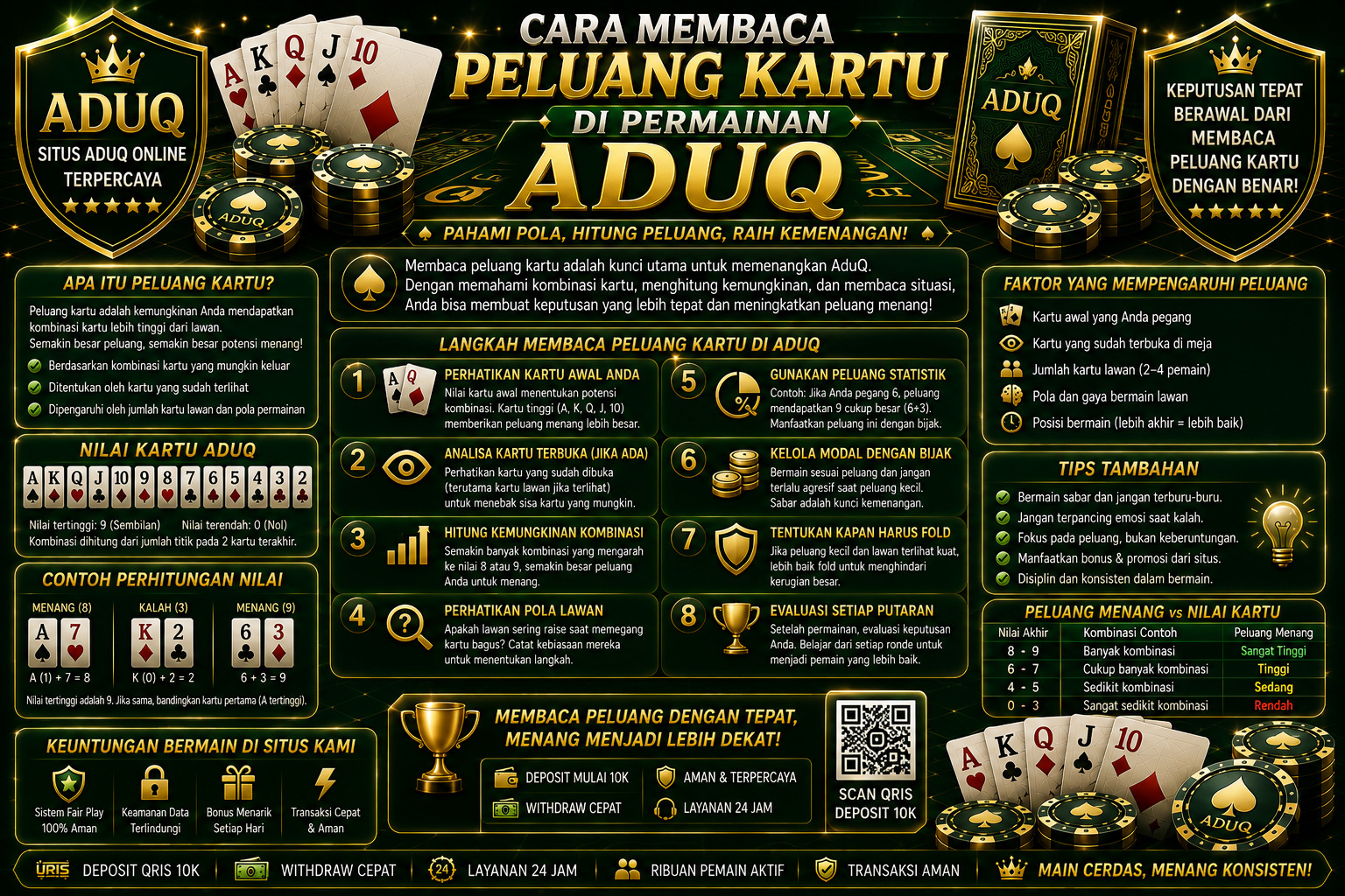 Cara Membaca Peluang Kartu di Permainan AduQ